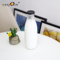 Vanjoin Custom Logo Print 1Liter Clear Fresh Juicy Beverage Organic Milk Glass Bottles With Twist-Off Lid